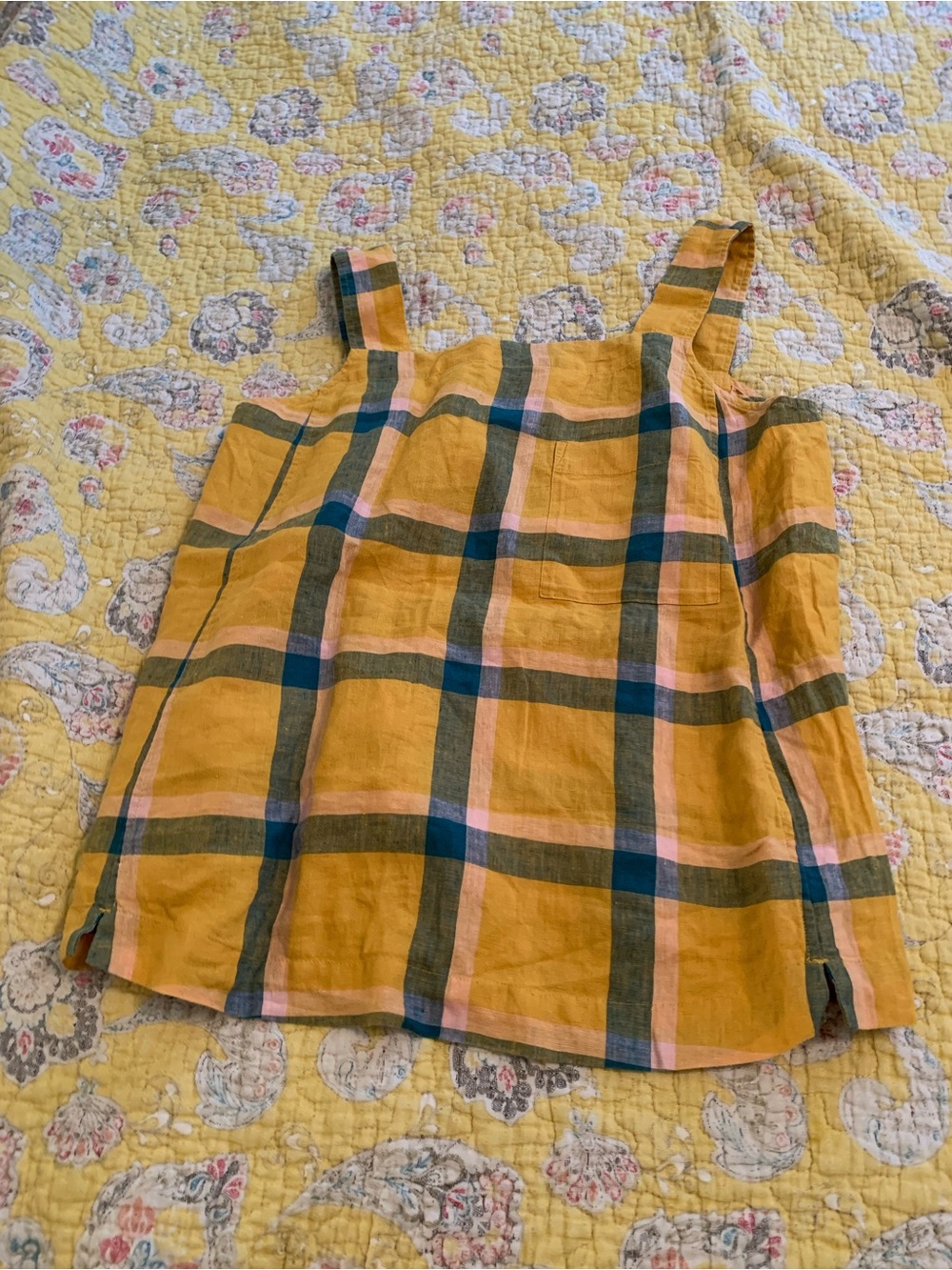 TOAST sleeveless linen top